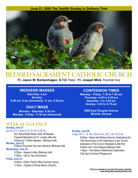Sunday, June 21, 2026 Bulletin