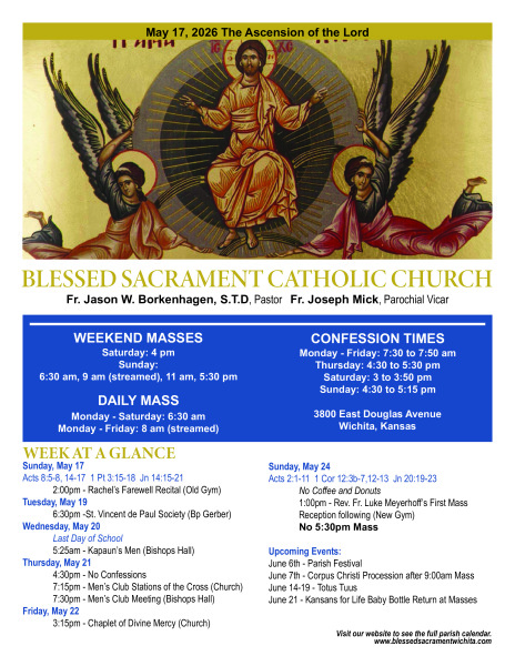 Sunday, May 17, 2026 Bulletin