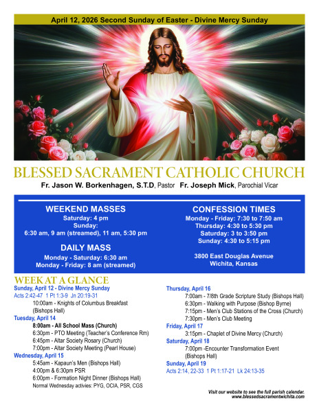 Sunday, April 12, 2026 Bulletin