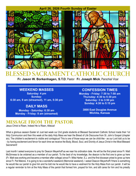 Sunday, April 26, 2026 Bulletin