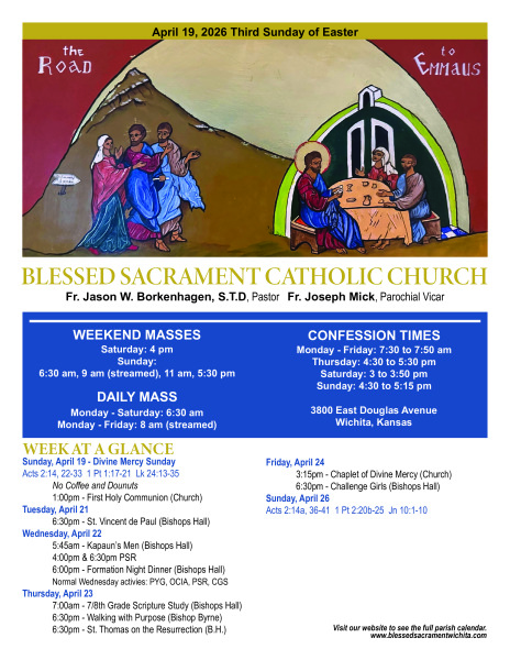 Sunday, April 19, 2026 Bulletin